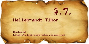 Hellebrandt Tibor névjegykártya